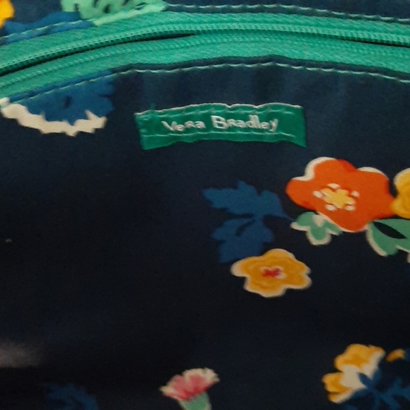 VERA BRADLEY TURQUOISE SEA HADLEY SATCHEL - Picture 7 of 8